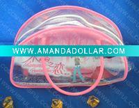 Wholesale newest full color priting pvc handle bag