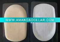 Wholesale PU GEL HEEL PADS WITH LIGHT YELLOW FABRIC