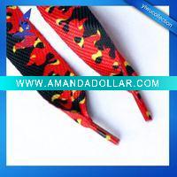 Wholesale shoelace, shoestring, Heat transfer printed shoelace