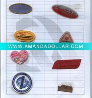 Wholesale PVC labels/clothing brand labels/3d pvc labels