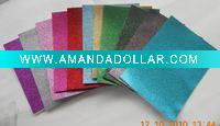 Wholesale EVA sheet with glitters foamy goma crafts for education system