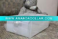 Transparent shoe box-front & back opening
