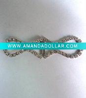 Wholesale fashion new stylish crystal alloy shoe buckle