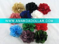 Wholesale Satin flower shoe clips