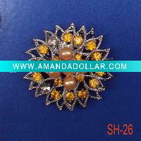 Wholesale fashion crystal shoe flower