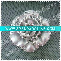 Leather shoes flower decorations