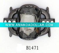Wholesale fashion buckle with big glass