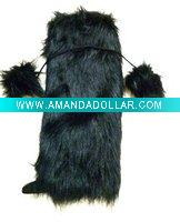 Wholesale fashion artificial rabbit fur foot strap