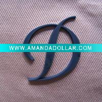 Wholesale 3D plastic garment logo plate