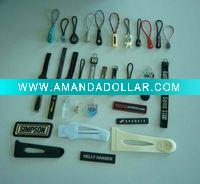 glove 3D rubber zipper puller