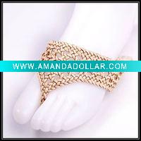 Wholesale PU Lady Upper Shoes 001# Of Woven Uppers