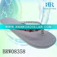 Wholesale fashion canvas lady beach sandal
