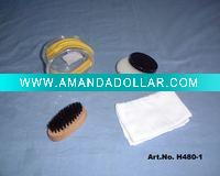 Wholesale shoe shine kit with PVC pouch