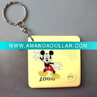Wholesale recording keychain, recordable keychain,music keychain,voice keychain