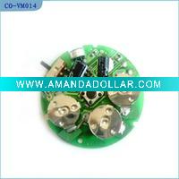 Round shape recordable sound voice module chip