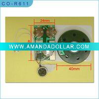 Custom voice module : 3 to 300 sec duration time for record