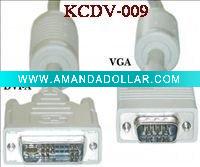 Wholesale DVI Cable DVI-A to HD15 VGA Cable (KCDV-009)