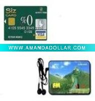 fm mini radio with a earphone