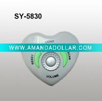 Wholesale (SY-5830) heart shape mini FM radio with earphone