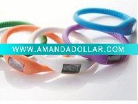 Wholesale ion silicone sports led watch