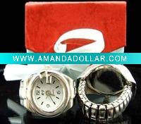 Wholesale fashion finger ring watch, silicone watch, led watch