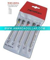 Wholesale (WRT-2839A) 5 Pcs Watch Tools /Precise Watch Screwdriver Set W/Soft PVC Pouch