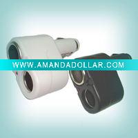 Dual socket car charger adapter