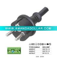 Y003-F Schuko plug IP44 IEC884-1 TYPE European VDE power cord for power tools