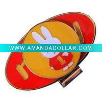 Custom Elliptical golf divot tool with Cute Rabbit