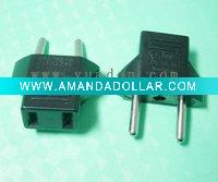 Wholesale eu adaptor/2 pin eu adapter/charger adator/eu to usa adaptor/usa to eu adapter/jack
