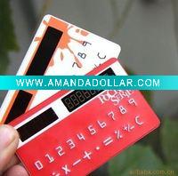 Wholesale 2011 New ultra-thin card calculator/solar caculator