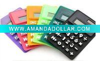 Wholesale fold Calculator , Solar silicon calculator ,gift calculator , hot items IVU Gift