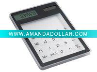 Portable 8 digit LCD Solar Touch Screen slim Electonic Calculator swt-0144