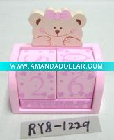 Wholesale wooden calendar with bear