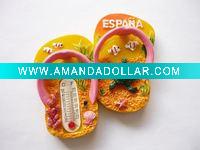 Wholesale 2011 top design resin fridge magnet thermometer (GX-40074)