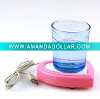 Wholesale Heart-shape USB cup warmer