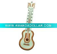 Wholesale guitar shaped Plastic Thermometer