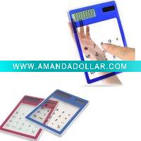 Wholesale clear plastic solar calculator swt-0144