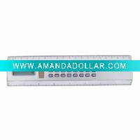 Ruler with calculator