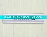 20CM Ruler calculator with digital clock