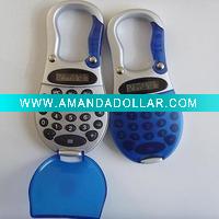 Wholesale carabiner electronic pocket calculator with flip cover