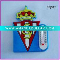 Wholesale soft pvc refrigerator magnet with thermometer
