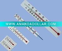 Paper card thermometer