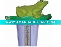 Wholesale floating dispenser with thermometer