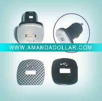 Mini car charger with single USB slot