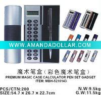 Premium Magic Case Pen Calculator Set