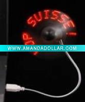 Wholesale USB flashing mini fan