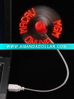 Wholesale flashing usb mini fan for business gifts