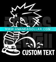 waterproof custom vinyl car sticker