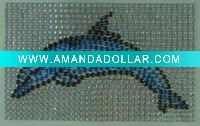 Dolphin crystal sticker